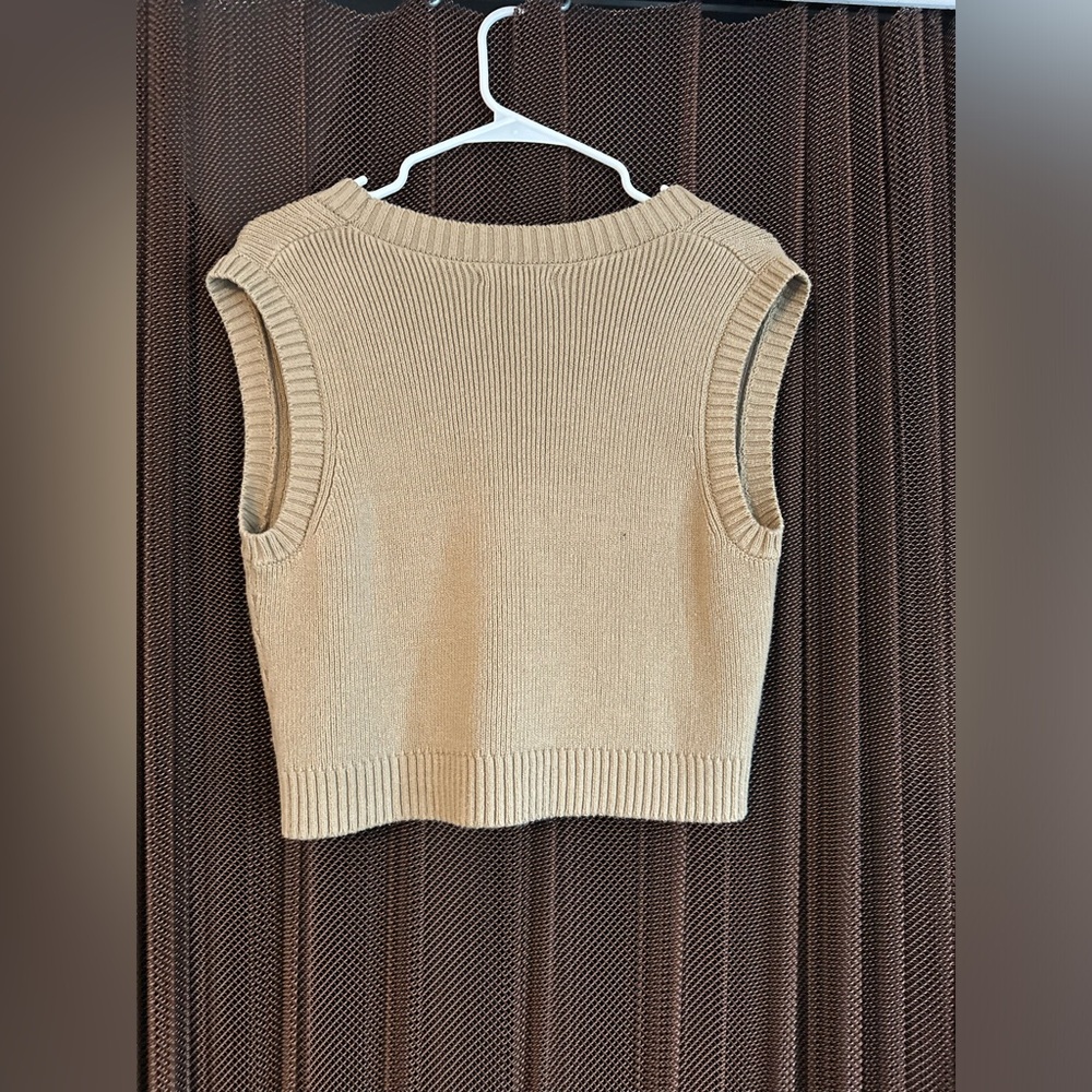 PacSun Brown V-Neck Sweater Vest - Picture 3 of 3